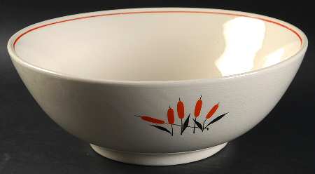 Cattail (Camwood) 9" Salad Serving Bowl