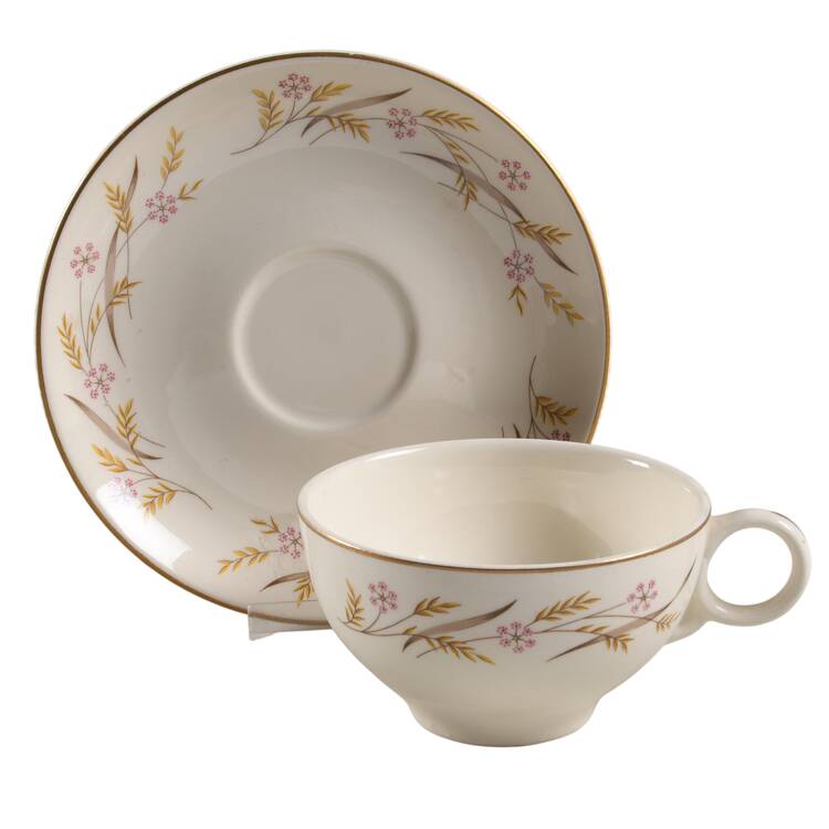 Harvest Flat Cup & Saucer Set