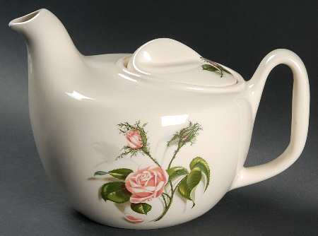 Moss Rose (No Trim) Teapot & Lid