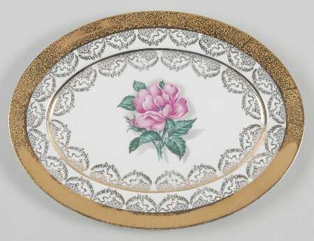 Princess Rose 11" Oval Serving Platter