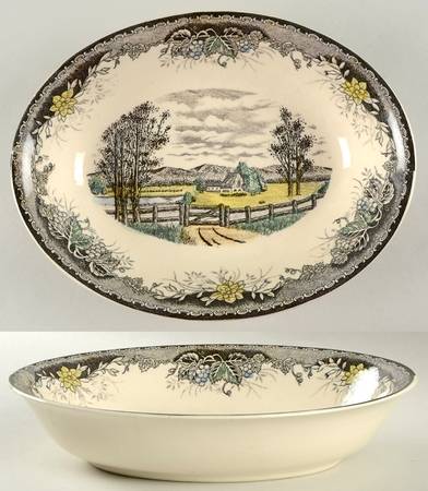 Spring Valley 10" Oval Vegetable Bowl