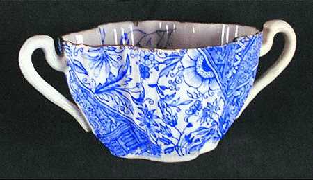 Dolly Varden Blue Flat Bouillon Cup