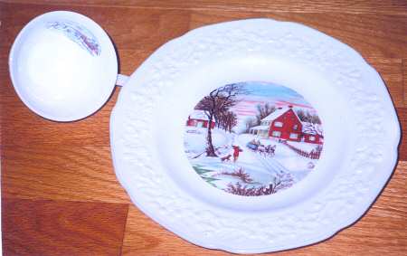 Vitrock-Currier &amp; Ives by Anchor Hocking