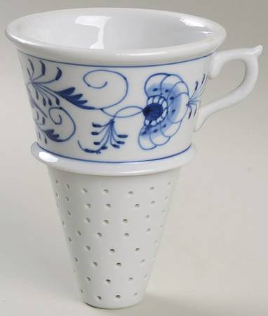 Blue Onion Ceramic Funnel