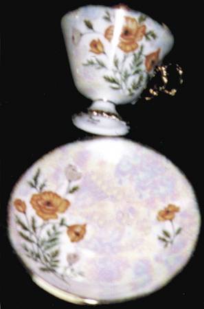 Flower of the Month Footed Cup & Saucer Set