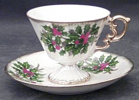 Flower of the Month Footed Cup & Saucer Set
