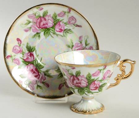 Flower of the Month Footed Cup & Saucer Set