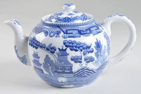 Willow (Blue, No Marks) Teapot & Lid