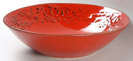 UME3 Red 9" Individual Pasta Bowl