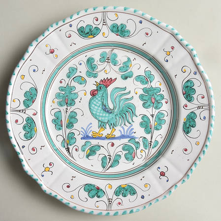 Green Rooster by U. Grazia