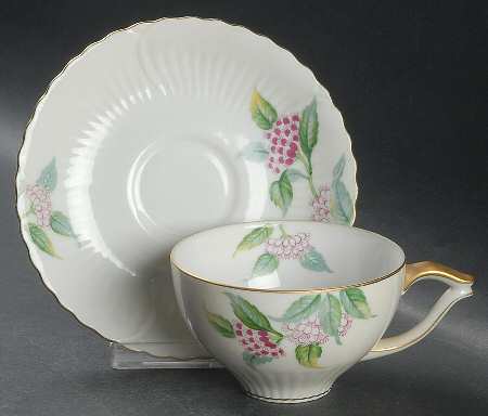 Gloria (Japan) Flat Cup & Saucer Set