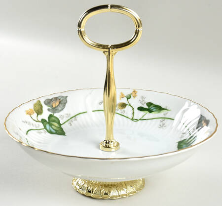 Granada 6"-7" Handled Footed Nut Dish HC