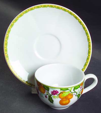 Algarve Flat Demitasse Cup & Saucer Set