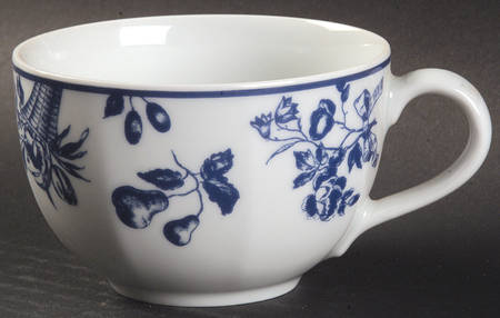 Blue Chintz Flat Cup