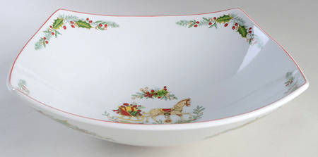 Christmas Magic 13" Large Salad Serving Bowl