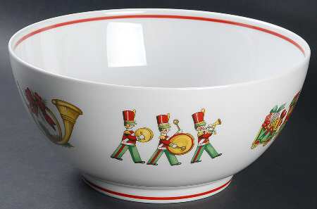 Christmas Magic 10" Round Vegetable Bowl