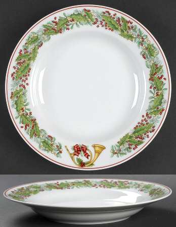 Christmas Magic Large Rim Soup Bowl