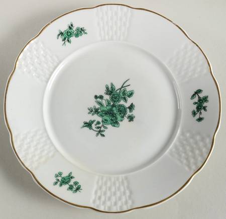 Green Rose Salad Plate