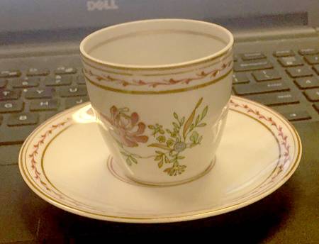 Indias Flat Demitasse Cup & Saucer Set