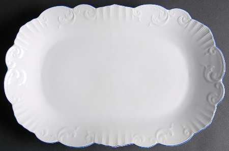 Manueline Blue 16" Oval Serving Platter