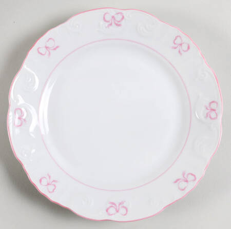 Ruban Pink Salad/Dessert Plate