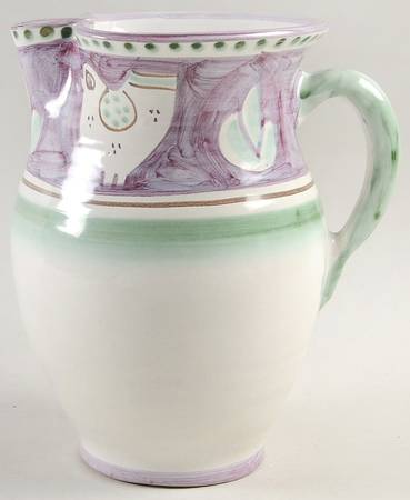 Campagna Chicken (Purple Border, Green Dots) 64 Oz Pitcher