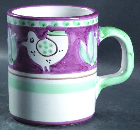Campagna Chicken (Purple Border, Green Dots) Mug
