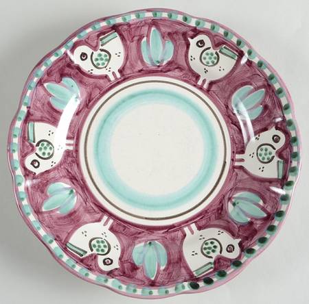 Campagna Chicken (Purple Border, Green Dots) Salad Plate