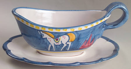 Campagna Horse (Cavallo) Gravy Boat & Underplate