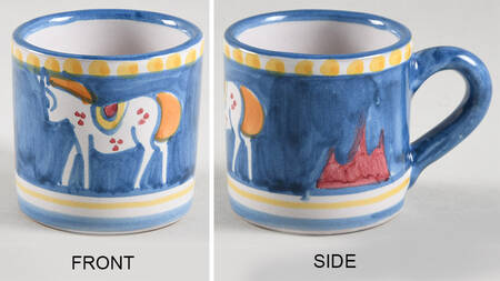 Campagna Horse (Cavallo) Flat Demitasse Cup