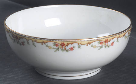 The Meuse (Rust & Yellow Flowers, Tan) Oatmeal Bowl