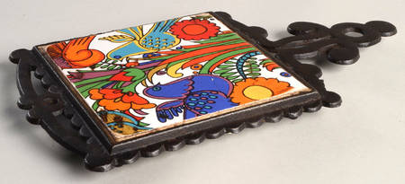 Acapulco (Older, Milano Shape) Square Tea Tile with Metal Frame