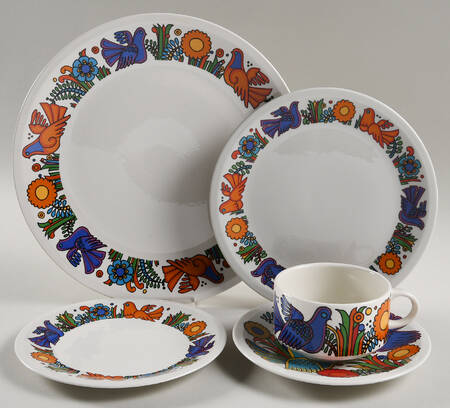 Acapulco (Older, Milano Shape) 40  Piece Estate Set