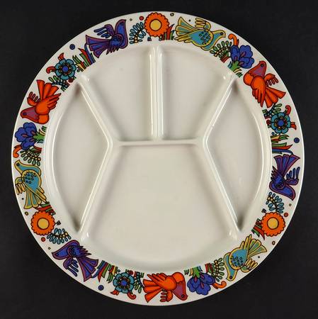 Acapulco (Older, Milano Shape) Fondue Plate