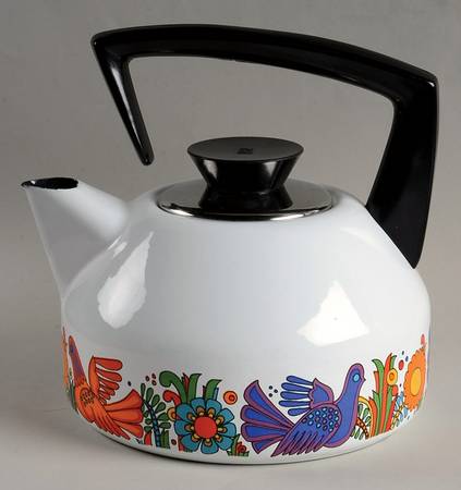 Acapulco (Older, Milano Shape) Metal Kettle & Lid