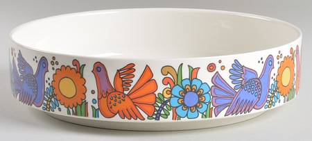 Acapulco (Older, Milano Shape) Round Shallow Bowl