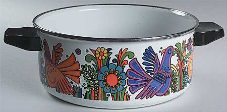 Acapulco (Older, Milano Shape) 4.5 Quart Metal Casserole, No Lid