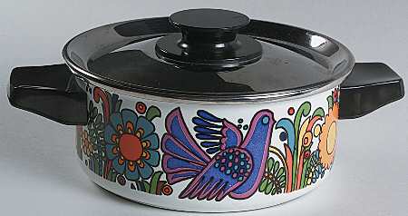 Acapulco (Older, Milano Shape) 1.5 Quart Metal Covered Casserole