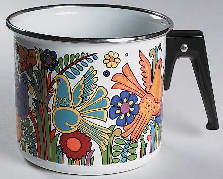 Acapulco (Older, Milano Shape) Open Metal Milk Boiler