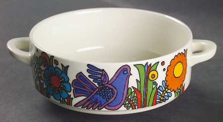 Acapulco (Older, Milano Shape) Flat Cream Soup Bowl