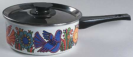Acapulco (Older, Milano Shape) 2 Quart Metal Covered Saucepan