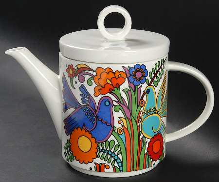 Acapulco (Older, Milano Shape) Teapot & Lid