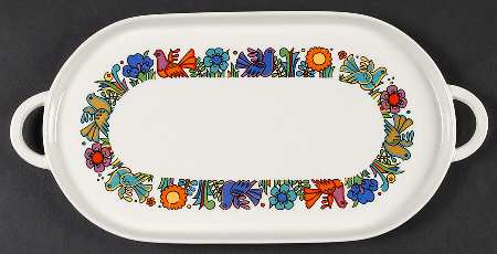 Acapulco (Older, Milano Shape) 11" Oval Serving Platter