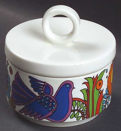 Acapulco (Older, Milano Shape) Mini Sugar Bowl & Lid
