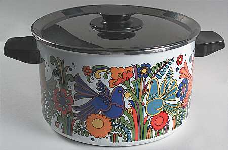 Acapulco (Older, Milano Shape) 7 Quart Metal Stockpot & Lid