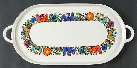 Acapulco (Older, Milano Shape) 14" Oval Serving Platter