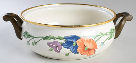 Amapola 4 Quart Metal Covered Casserole, No Lid