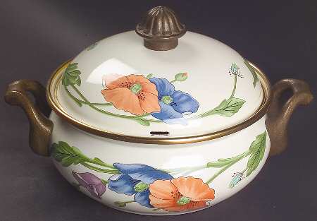 Amapola 1 Quart Metal Covered Casserole
