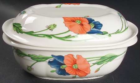 Amapola 1.5 Qt Oval Microwave Baker with Lid