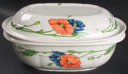 Amapola 3 Quart Oval Microwave Baker with Lid